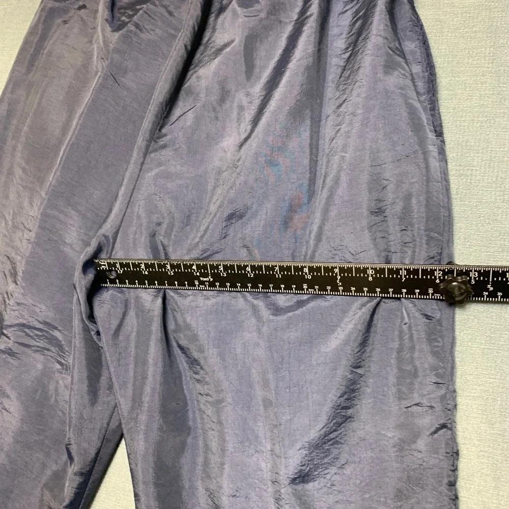 Westport Ltd. Track Pants Mens Medium Blue Ankle Zip Windbreaker Elastic Waist